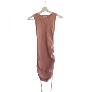 Thanne Pink Ruched Stretch Bodycon Dress Size 8/ US 4